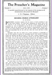 Cover of Preacher's Magazine