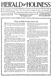 Front page of Herald of Holiness - July 18, 1923