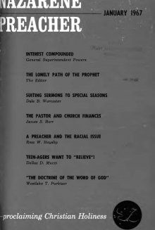 Title Page of Nazarene Preacher
