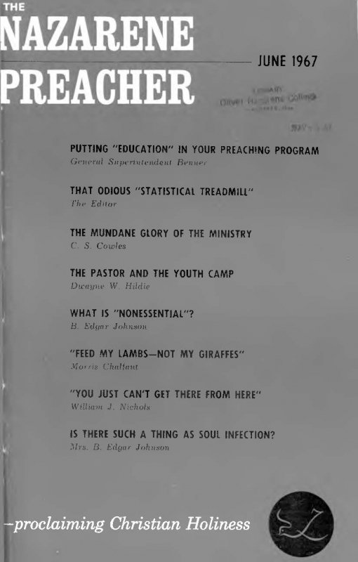 Title Page of Nazarene Preacher