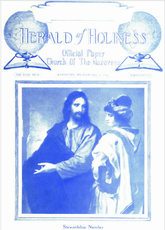 Front page of Herald of Holiness - February 12, 1930